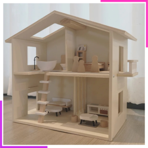 Maison de Poupée en Bois pour Enfant