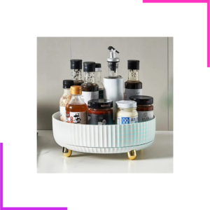 Plateau de Rangement Tournant Multi-Usage