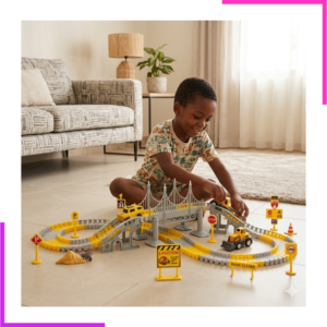 circuit de course à assembler pour enfants